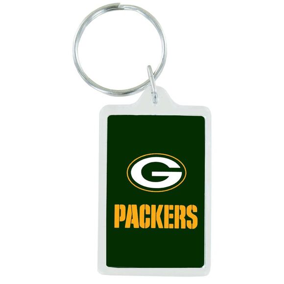 Green Bay Packers Premium Team Logo Acrylic Keychain - Picture 1 of 1